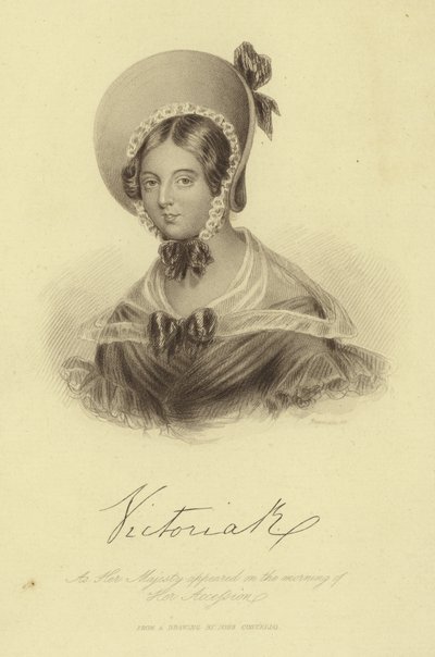 Porträt von Königin Victoria von English School
