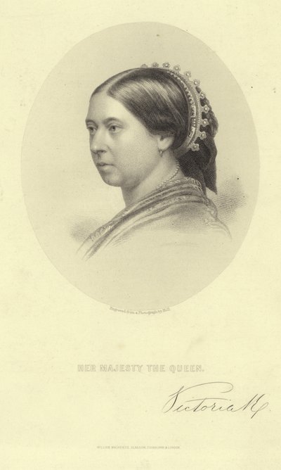 Porträt von Königin Victoria von English School