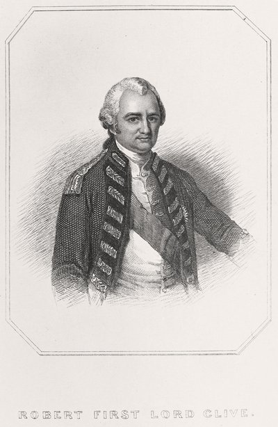 Porträt von Robert, 1. Lord Clive von English School