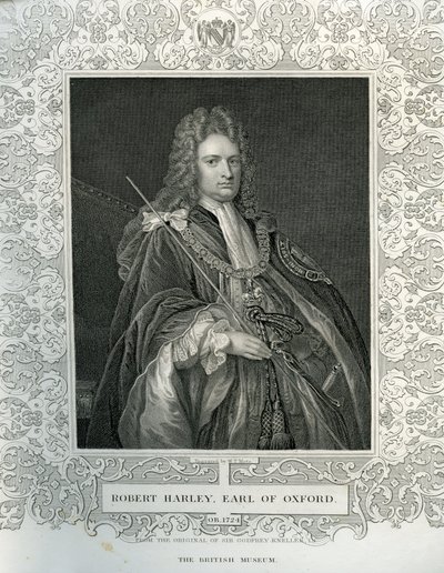 Porträt von Robert Harley, erster Earl of Oxford von English School