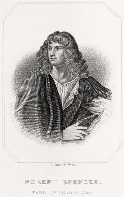 Porträt von Robert Spencer, Earl of Sunderland von English School