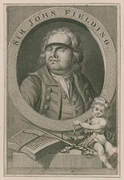 Porträt von Sir John Fielding von English School