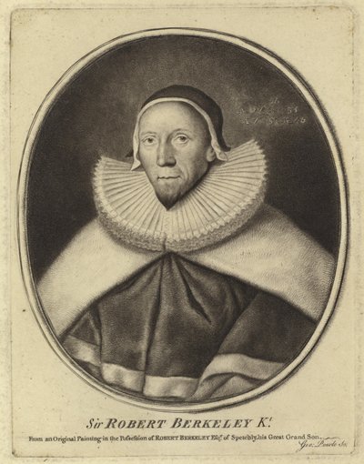 Porträt von Sir Robert Berkeley von English School