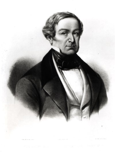 Porträt von Sir Robert Peel (1788-1850), graviert von Henry Brittan Willis (1810-84) von English School