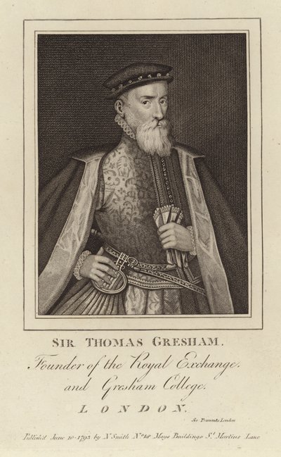 Porträt von Sir Thomas Gresham von English School