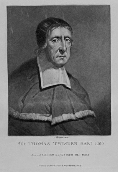 Porträt von Sir Thomas Twisden, aus 