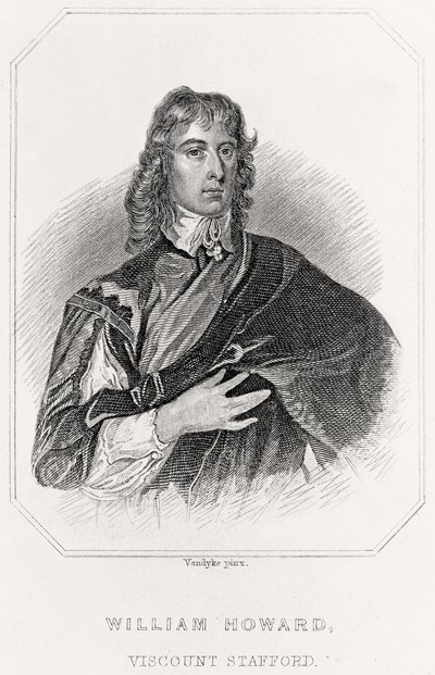 Porträt von William Howard, Viscount Stafford von English School