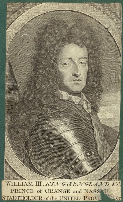 Porträt von Wilhelm III., Prinz von Oranien von English School