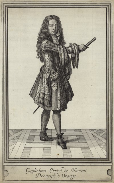 Porträt von Wilhelm III. von England von English School