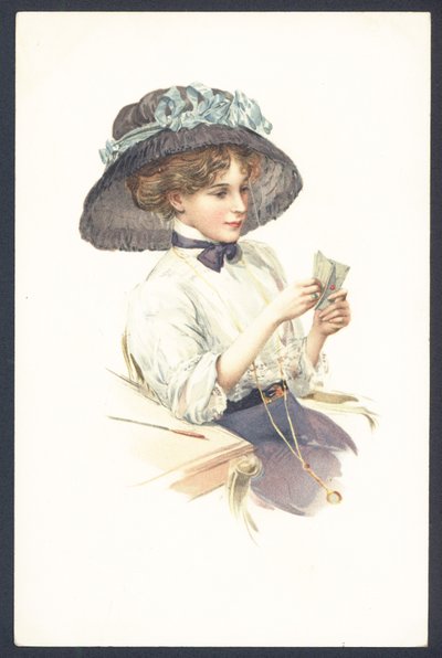 Porträt einer Frau von English School