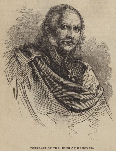 Porträt des Königs von Hannover von English School