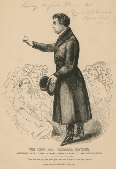 Porträt von Theobald Mathew von English School