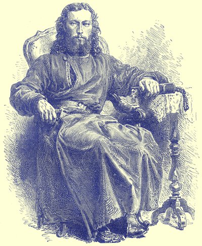 Priester der griechischen Kirche, Illustration aus Illustrierte Reisen, herausgegeben von H. W. Bates, veröffentlicht um 1880 von English School