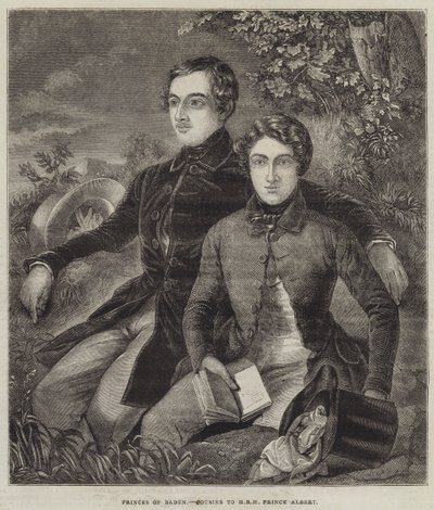 Prinzen von Baden, Cousins von HRH Prinz Albert (Stich) von English School