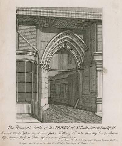 Priorat von St. Bartholomews, Smithfield von English School