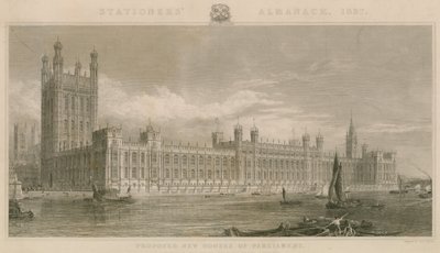 Vorgeschlagenes neues Parlamentshaus, nach dem Entwurf von Charles Barry von English School