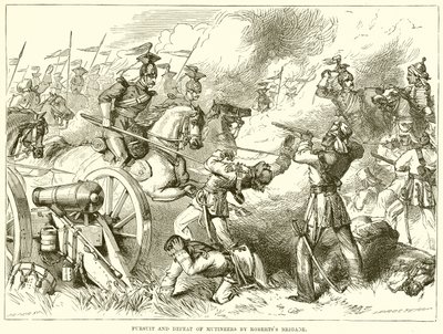 Verfolgung und Niederlage der Meuterer durch Roberts Brigade von English School