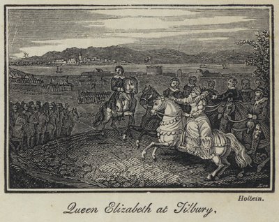 Königin Elizabeth in Tilbury von English School