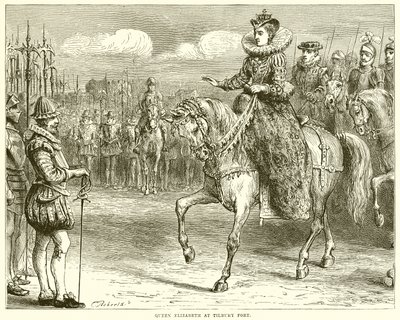 Königin Elisabeth in Tilbury Fort von English School