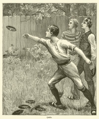 Quoits (Gravur) von English School
