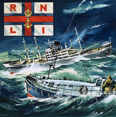 R.N.L.I. Royal Naval Lifeboat Institution von English School