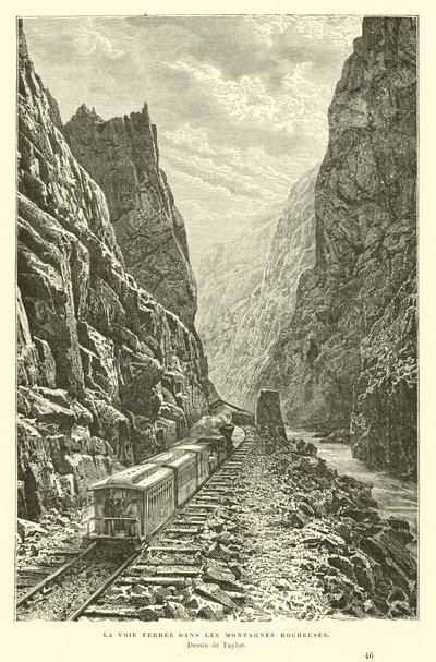 Eisenbahn in den Rocky Mountains, Kanada von English School