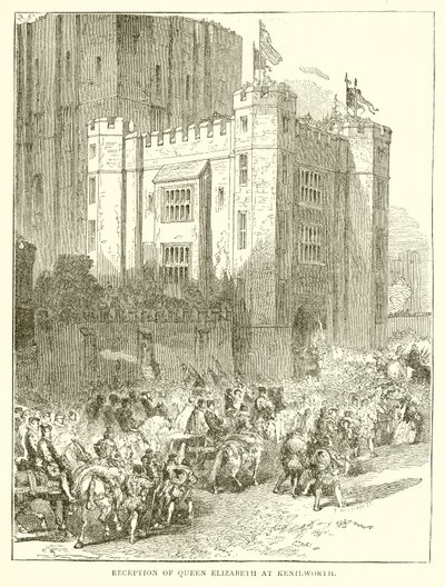 Empfang von Königin Elizabeth in Kenilworth von English School