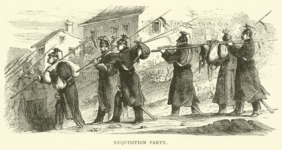 Requisitionspatrouille, September 1870 von English School