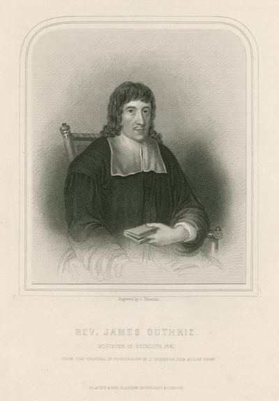 Rev. James Guthrie, Pfarrer von Stirling, 1661 von English School