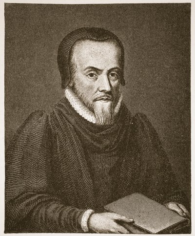 Richard Hooker, Illustration aus Die Kirche von England: Eine Geschichte für das Volk von H.D.M. Spence-Jones, veröffentlicht um 1910 von English School