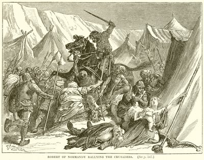 Robert von der Normandie sammelt die Kreuzfahrer von English School