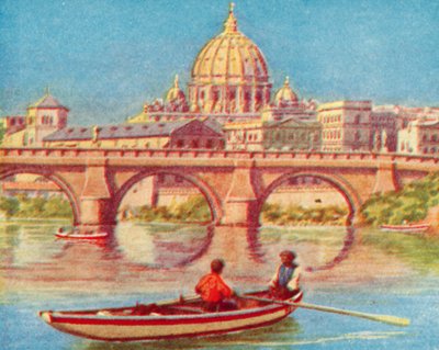 Rom, St. Peter vom Tiber aus von English School