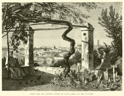 Rom vom Klostergarten Santa Sabina auf dem Aventin von English School