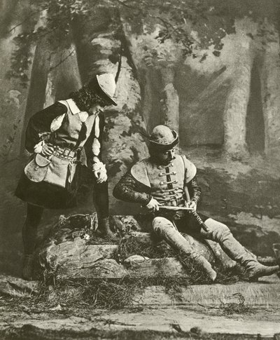 Rosalind und Orlando (Gravur) von English School