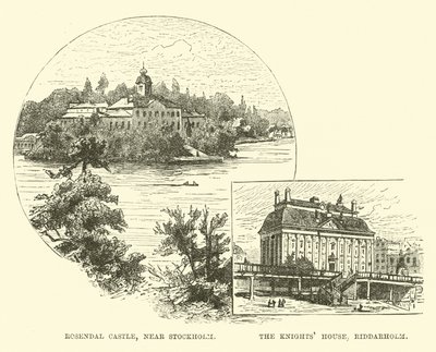 Schloss Rosendal, nahe Stockholm; Das Ritterhaus, Riddarholm von English School
