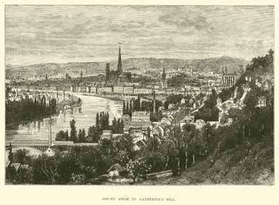 Rouen vom St. Catherines Hill von English School