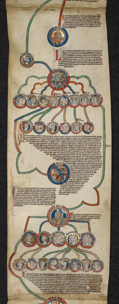 Die königliche Genealogie von Steven bis John, Illustration aus der 