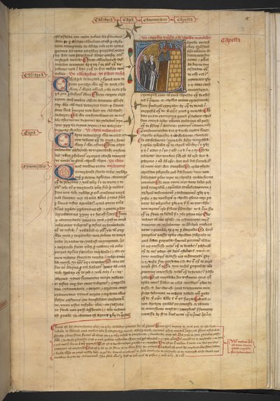 Royal 6 E VI, f. 232, Kapelle, c.1360-75 von English School