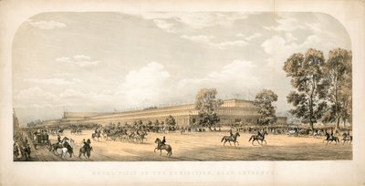 Königlicher Besuch bei der Großen Ausstellung 1851, Ost-Eingang von English School