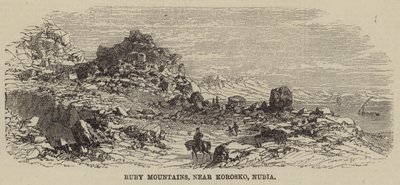 Rubinberge, in der Nähe von Korosko, Nubien von English School