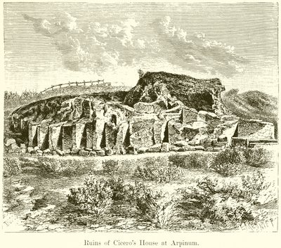 Ruinen von Ciceros Haus in Arpinum von English School