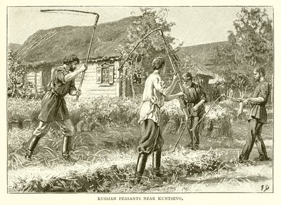Russische Bauern bei Kuntsevo von English School