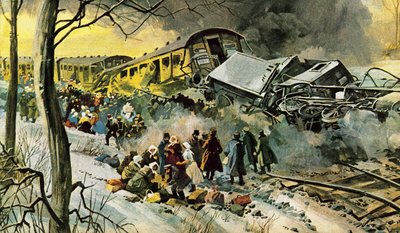 Russisches Eisenbahnunglück von English School