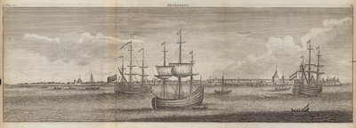 Segelschiffe vor Archangelsk, Russland von English School