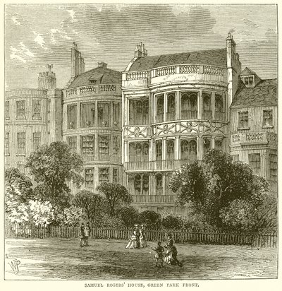 Haus von Samuel Rogers, Green Park Front von English School