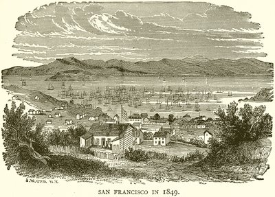San Francisco im Jahr 1849 von English School