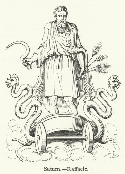 Saturn (Gravur) von English School