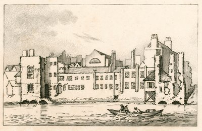 Savoy, London, wie es derzeit ist, 1792 von English School