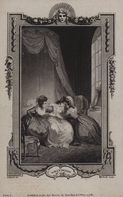 Szene aus Die Geschichte von Sir Charles Grandison, von Samuel Richardson von English School