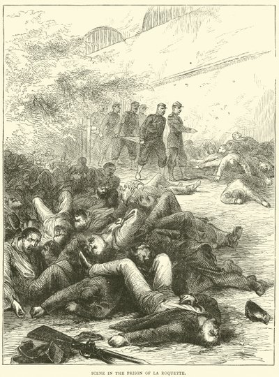 Szene im Gefängnis von La Roquette, 1871 von English School